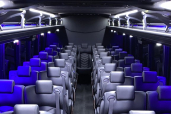 New Rochelle Charter Bus Interior