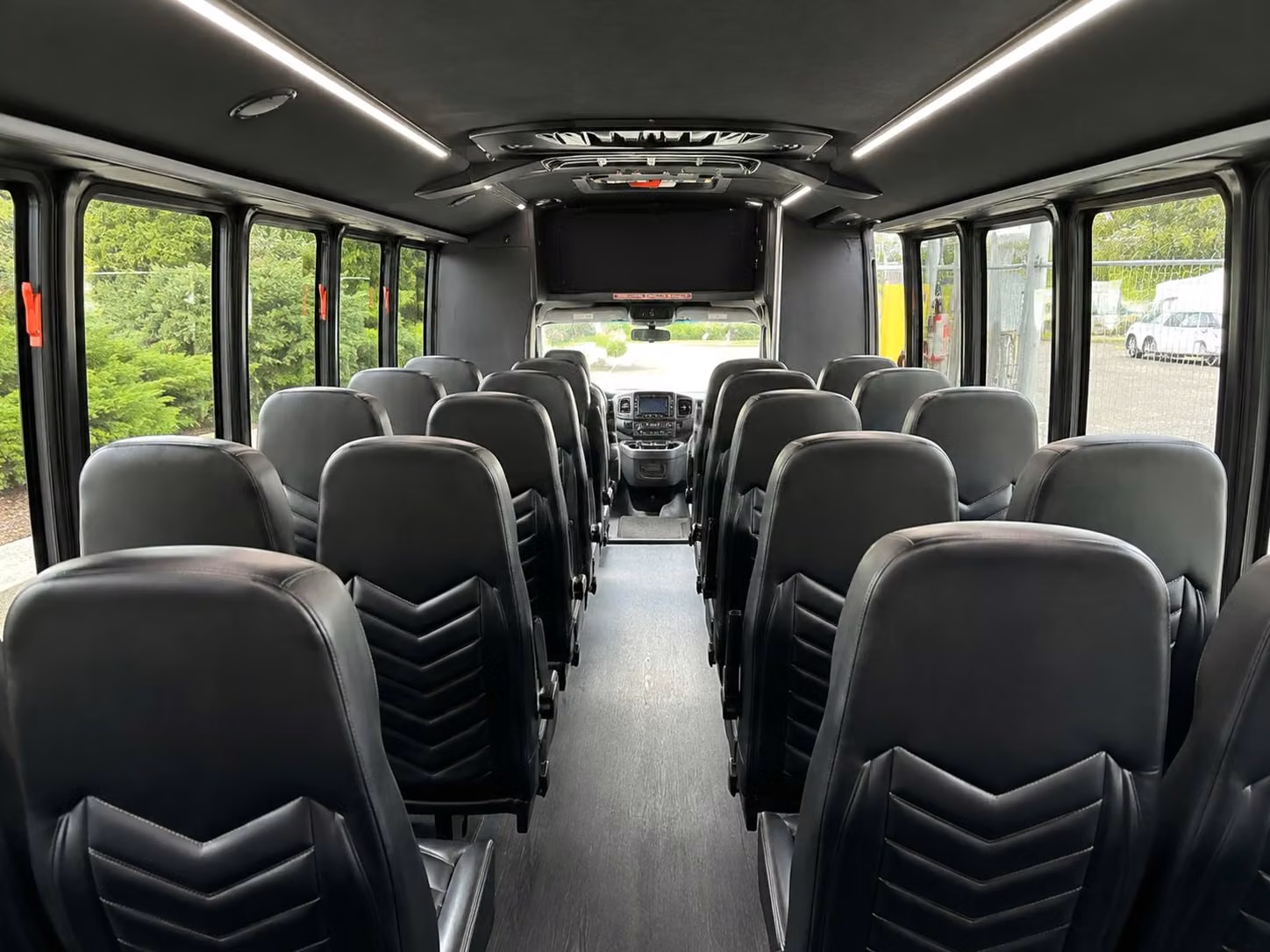 15 passenger minibus interior