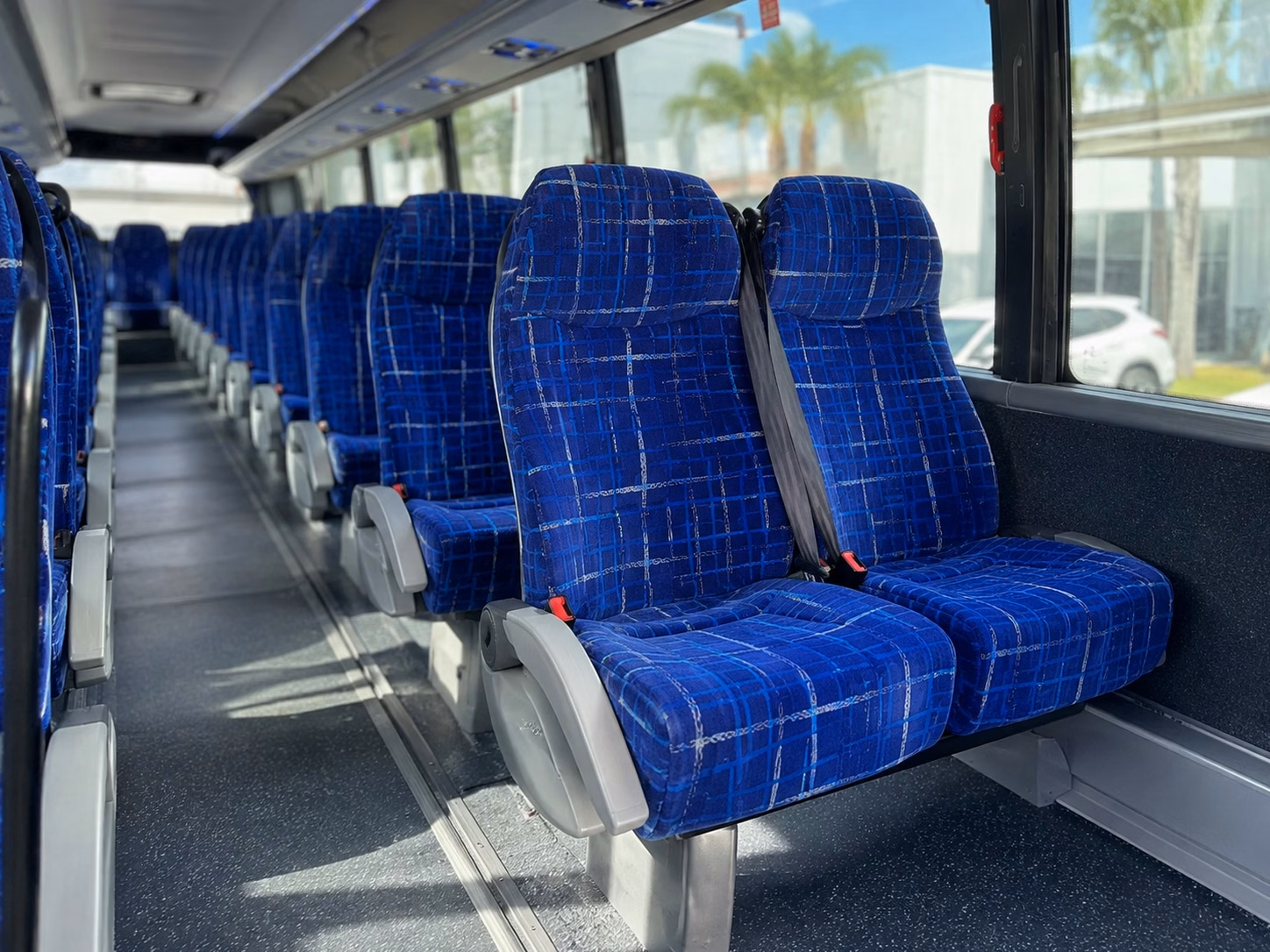 56 passenger charter bus interior