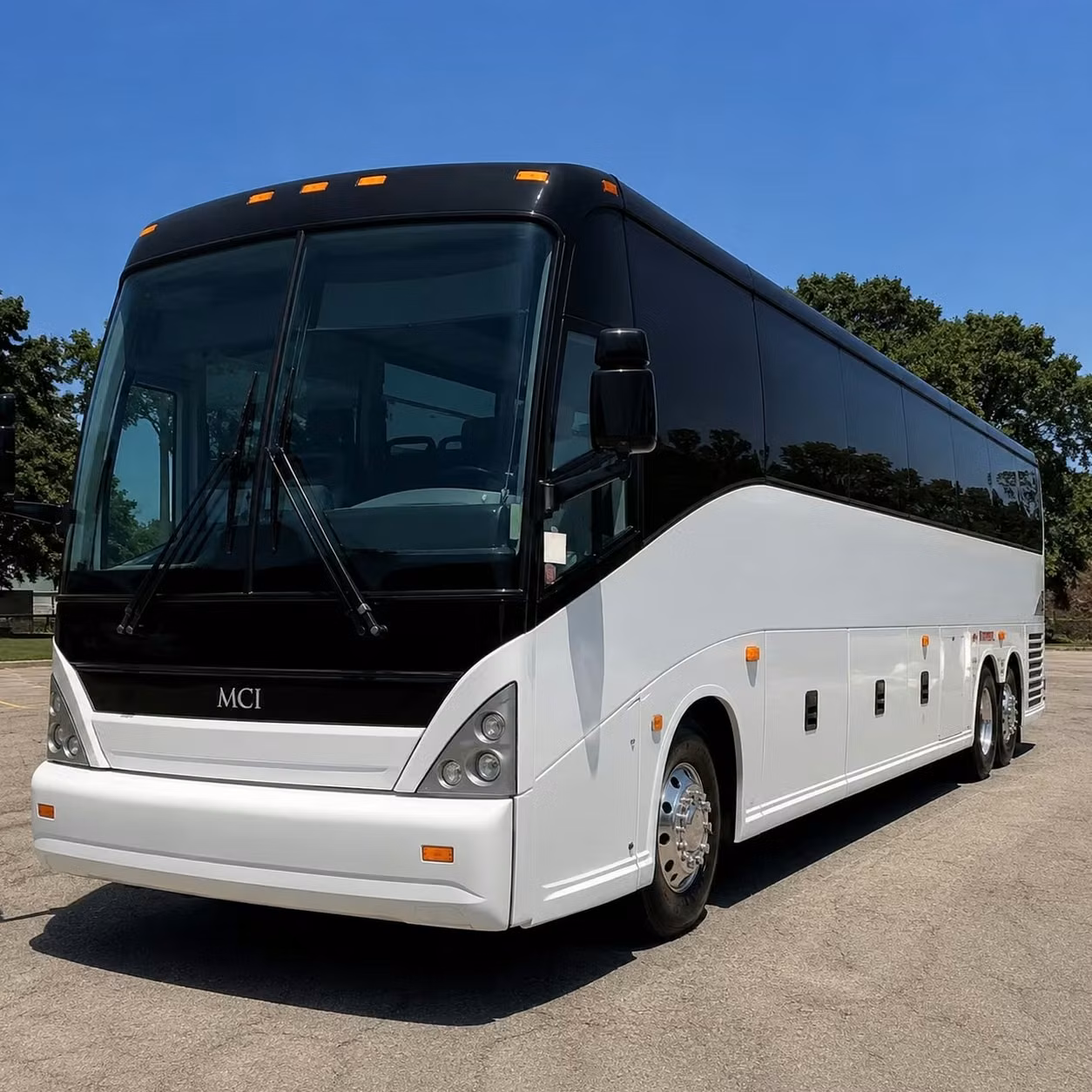 new rochelle charter bus rental exterior
