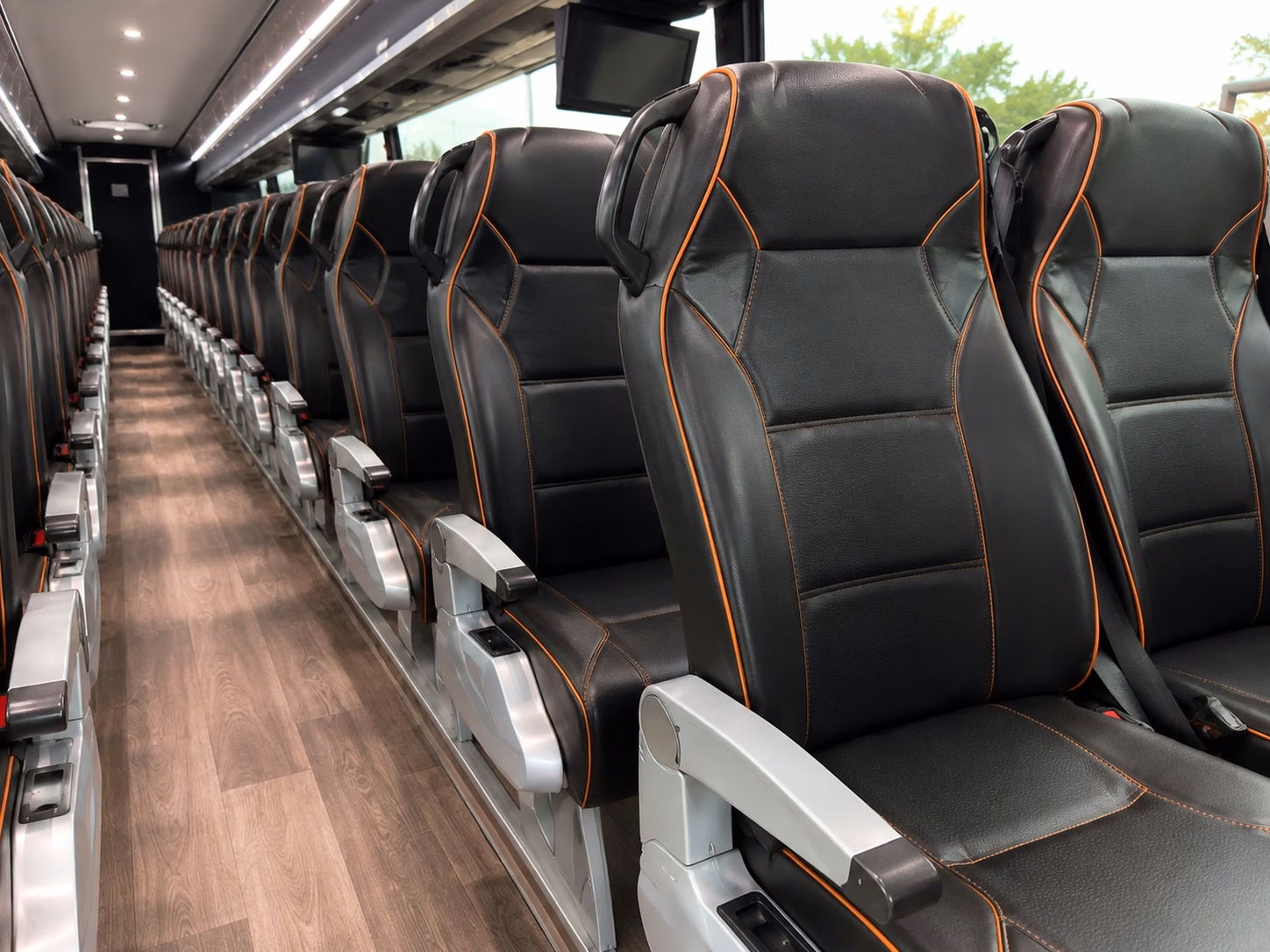 new rochelle charter bus rental inside